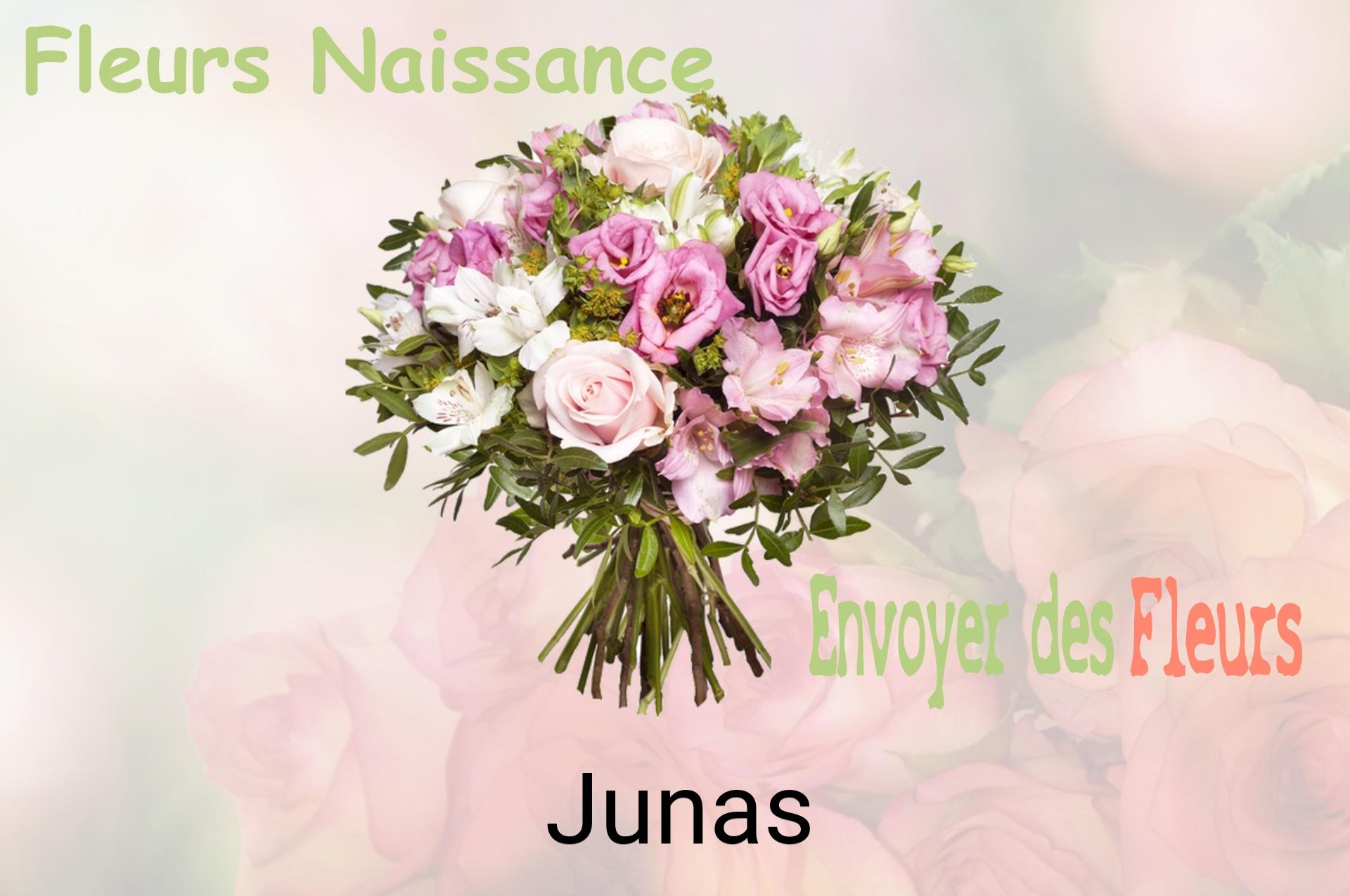 Bouquet de fleurs de naissance livré à Junas